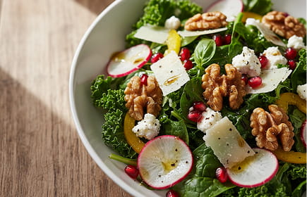 Garden herb salad